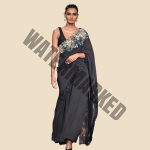 Dark-Hued Saree